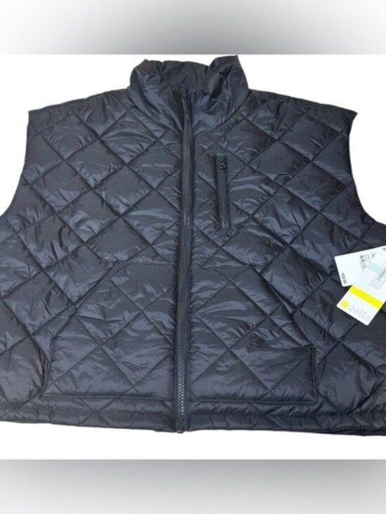 Zella Jackets & Blazers - Zella NWT Women's Reversible Quilted Nylon Puffer Vest Size Large Black
